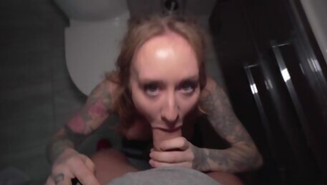 Ivy Maddox Fucked in Hotel Toilet